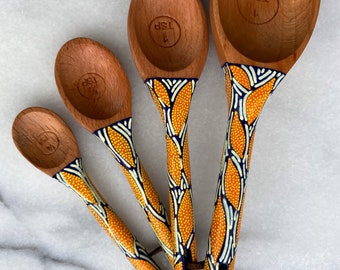 Fiery baking spoons - measuring spoons - baking lover - cake maker - cake tools - baking tools - spoon collector - wooden spoon - chef gift