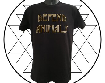 Defend Animals Unisex T-shirt, Vegan T-shirt, Vegan shirt, Go Vegan, Vegan Apparel, Plant Based, Animal Rights Shirt, Animal liberation