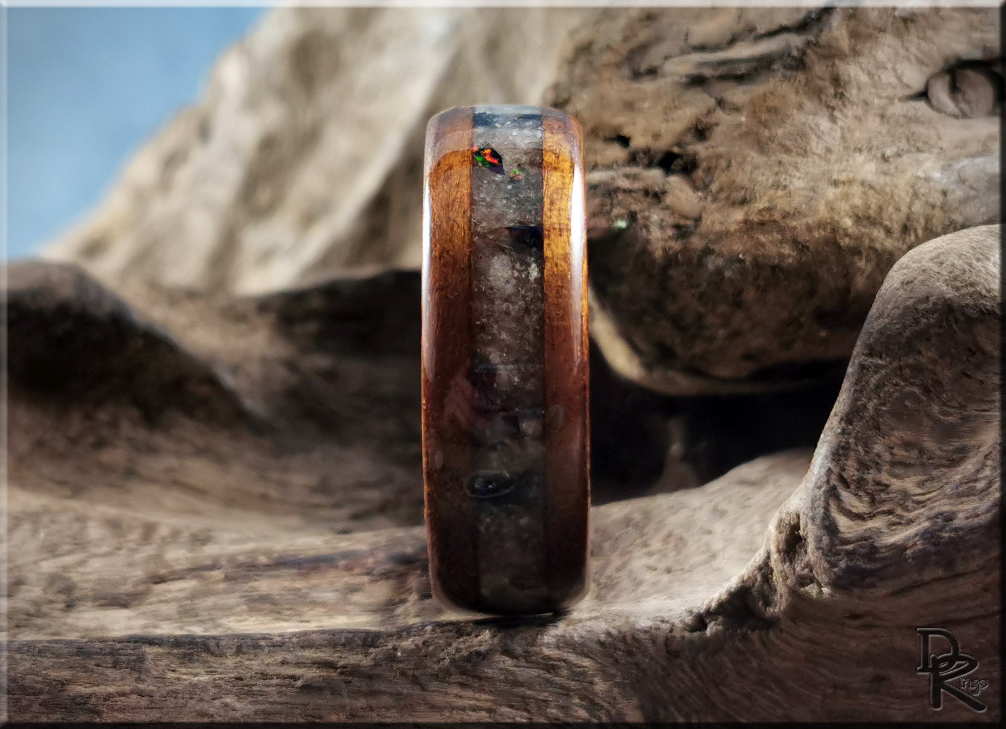驚きの値段 Bentwood Opal and Aventurine W/white Aspen Fumed - Ring 水草育成