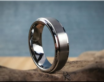 Premium Cobalt Chrome ring with Rolled Edges - metal ring