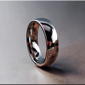 Klassischer gewölbter Ring aus Kobalt Chrom