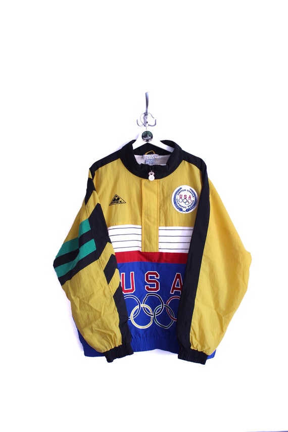Vintage Apex One x USA Olympic Pullover Jacket 90s