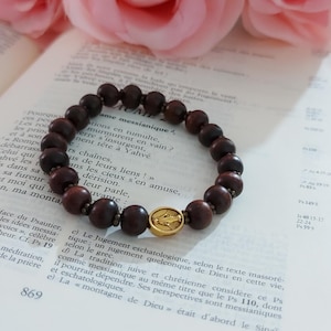 Bracelet Catholique Saint Jean Baptiste – Simplicité et Dévotion - Bracelet Catholique en Bois