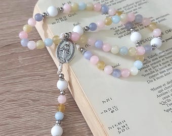Handmade Rosary Inspired by Saint Bernadette – Elegance & Spirituality