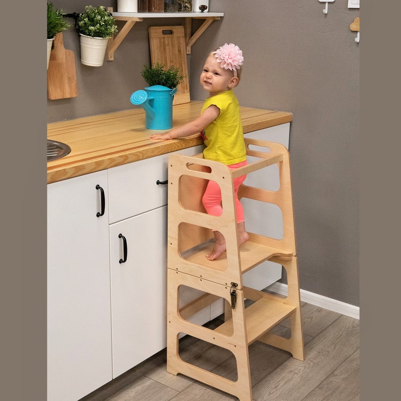 Foldable Kitchen Helper Table and Chair With Blackboard All Etsy