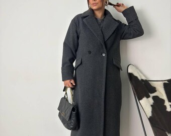 ジャケット・アウター SOFT WOOL TAILOR COAT gray / FREE ジャケット・アウター SOFT WOOL TAILOR COAT gray / FREE GREY