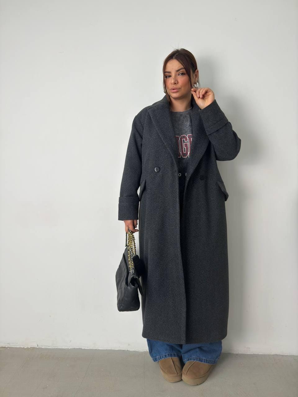 Spring Coat for Women - Lightweight Long Trench Coat, Elegant