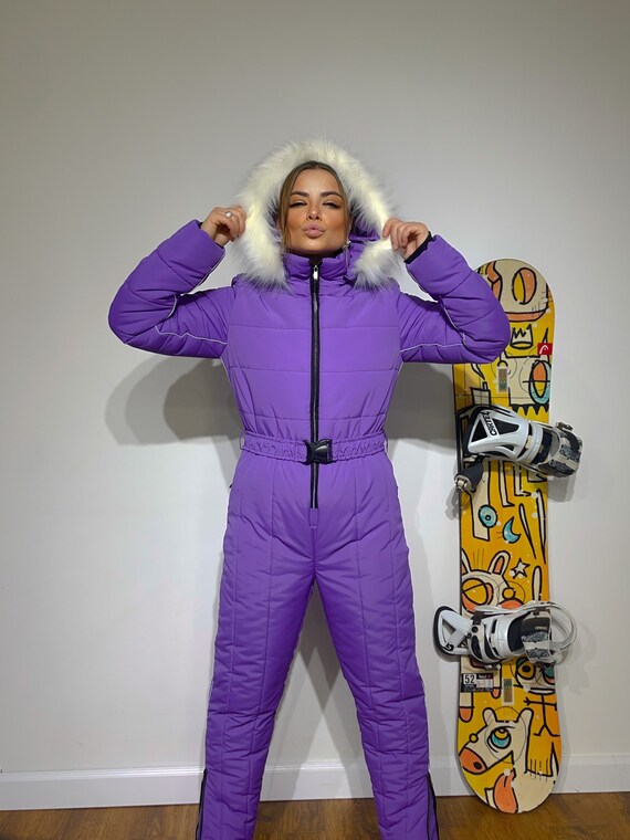 Women Ski Jumpsuit Snowboarding Suit 