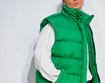 Puffer Vest - Etsy New Zealand