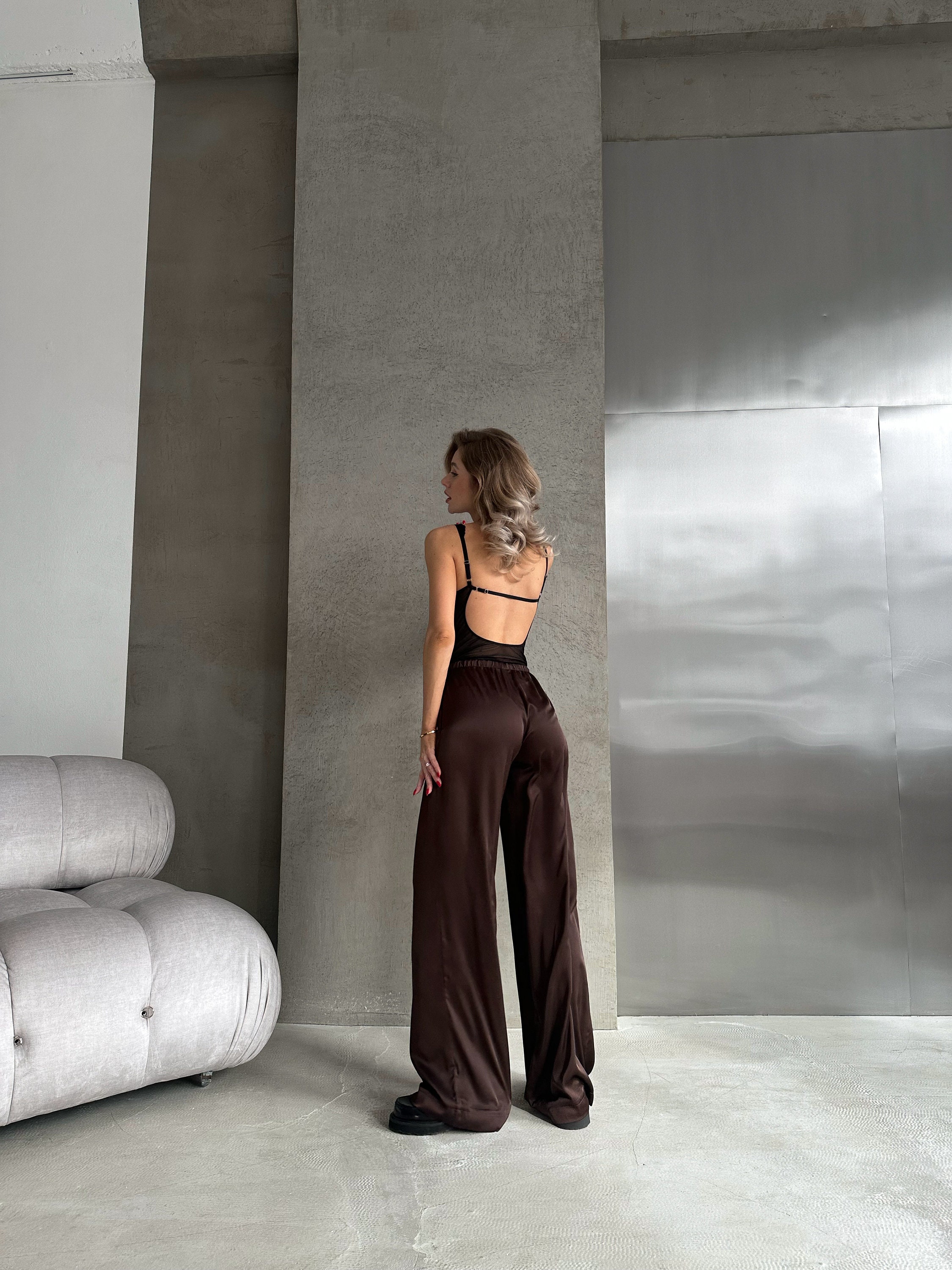 Silk flannel Pants