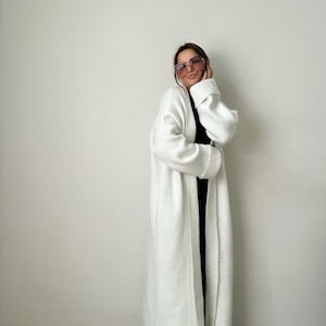 White Sweater Duster Etsy Canada