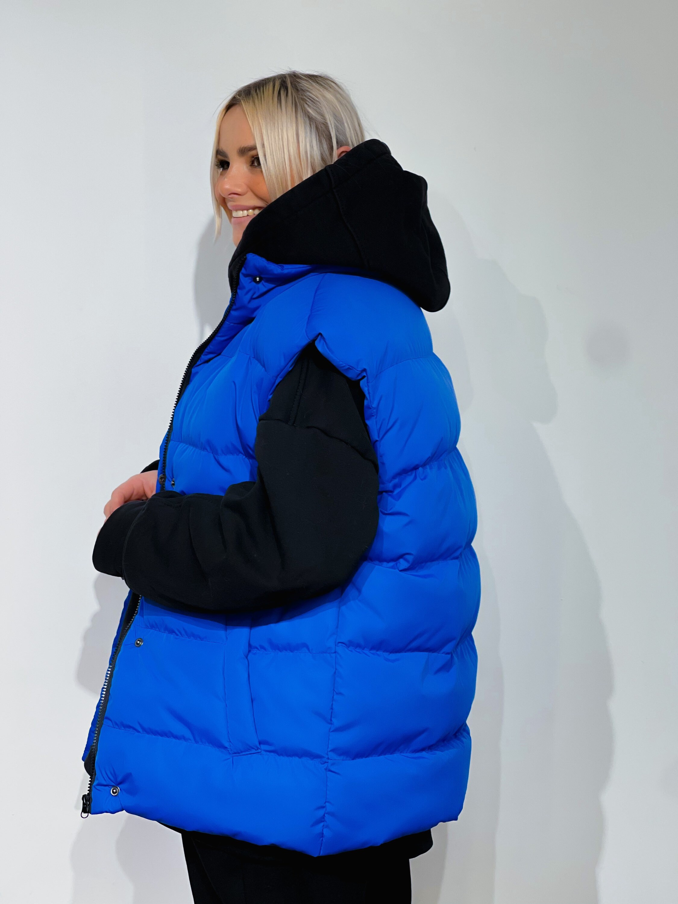 Puffy blue vest Clearance