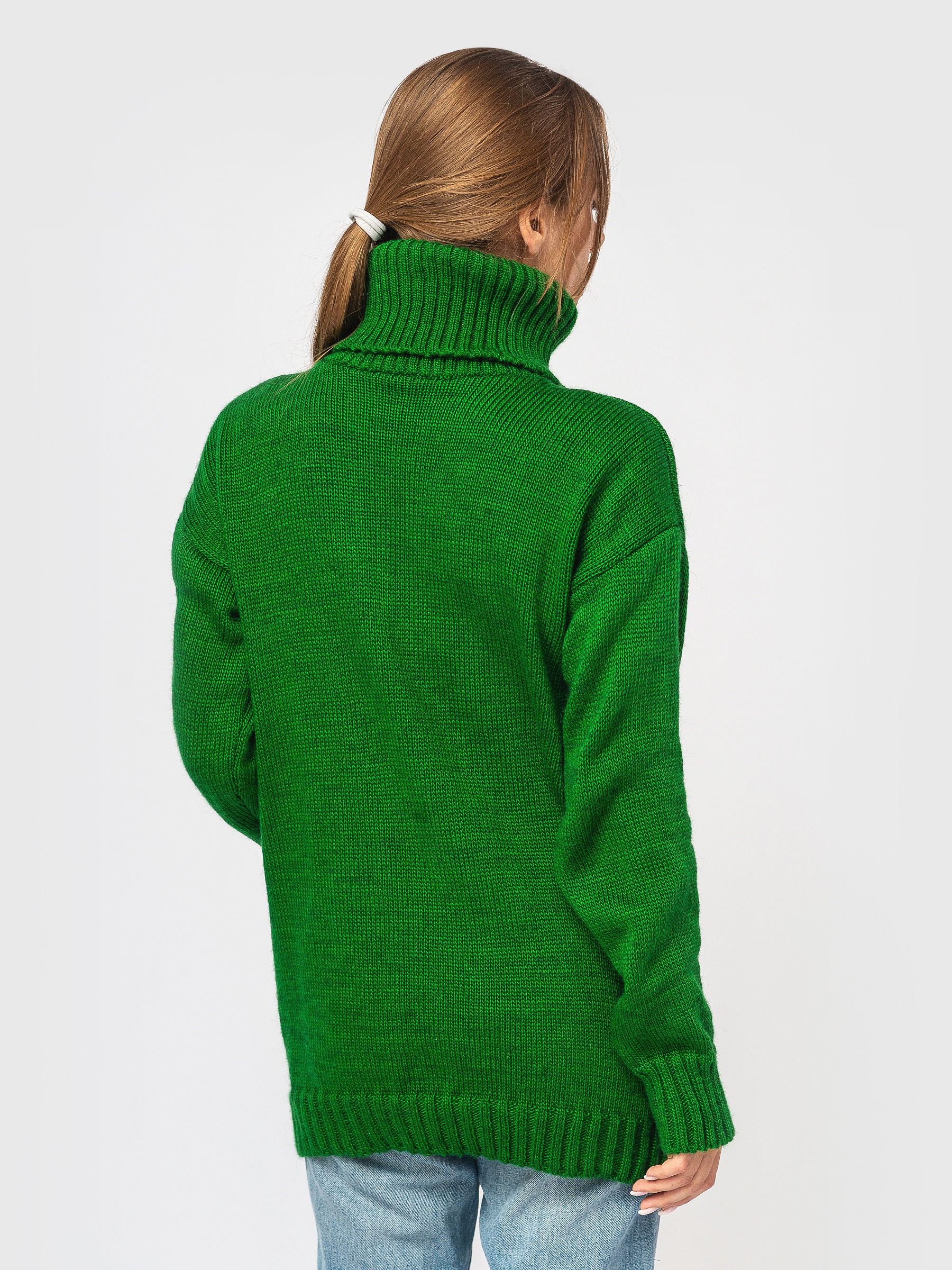 pullover gr�n rot gestreift