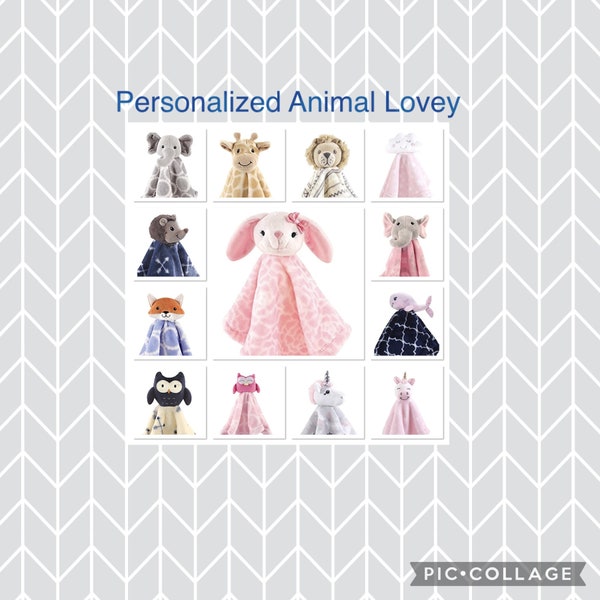 Personalized Animal Lovey’s