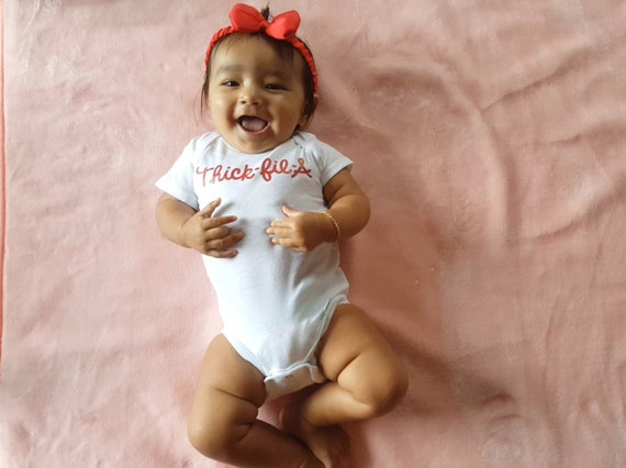 thick fil a baby onesie