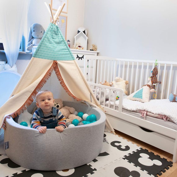 kiddymoon baby foam ball pit