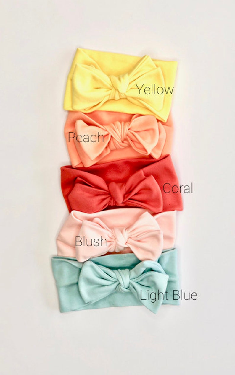 Summer Baby Headband Yellow Baby Bow