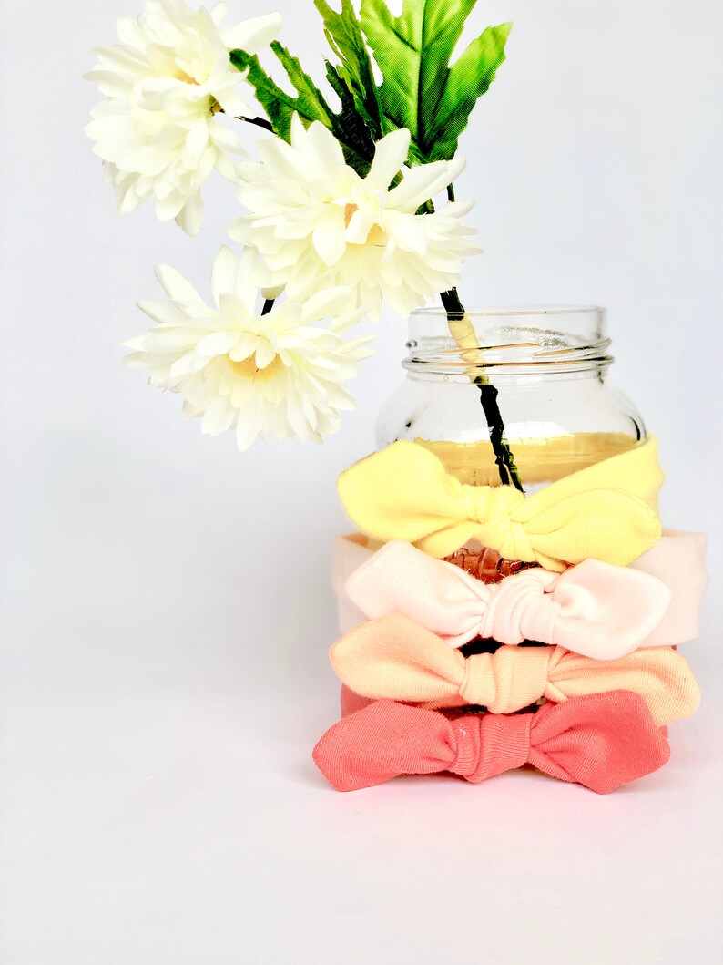 Summer Baby Headband Yellow Baby Bow