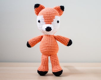 Franklin the Fox Crochet Pattern / Pink Fox Crochet / Crocheted Baby Fox / Fox Cub Amigurumi / Amigurumi Fox Pattern / Fall Crochet Pattern