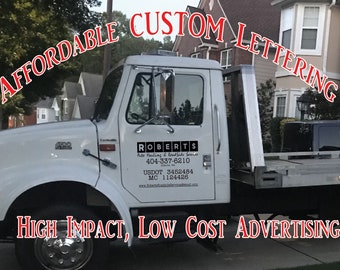 Custom DIY Vinyl Lettering for Commercial vehicles, Semi, Dumptruck, tow trucks,