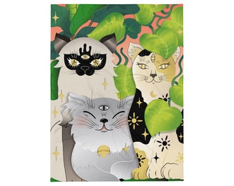 Nuestros gatos lanzan manta (60x80)