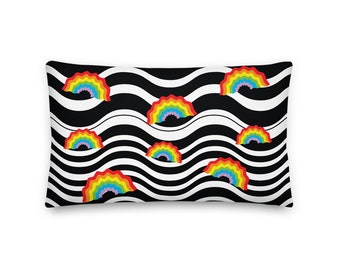 Almohada arco iris