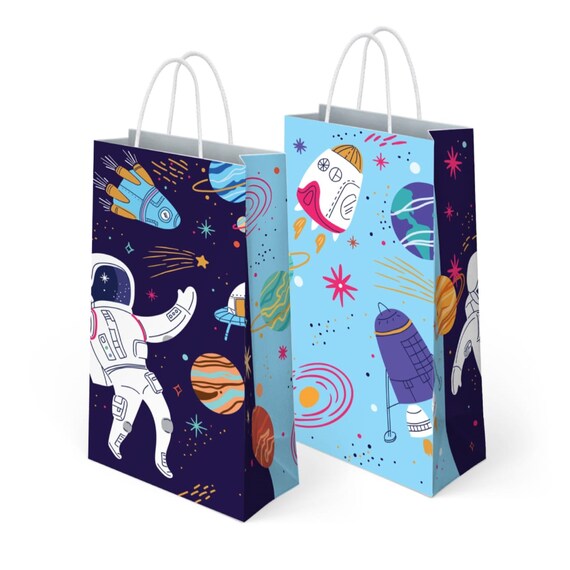 Space Party Bags Pack of 16 Outer Space Goodie Favor Bags with