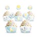 Sandra McKenzie reviewed Blue Elephant Baby Shower Boy Cupcake Wrappers And Toppers Serves 16 Guests