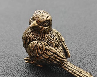 ガラス製鳥置物2個 ペーパーウェイト ヴィンテージ フェントン 鳥