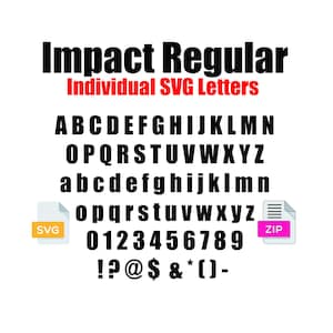 Effect Regular SVG-Schriftart – Cricut Silhouette Schnittdatei, Alphabet Aufkleber Design, Sofort-Download, DIY Vinyl, Bastelbuchstaben, digitale Typografie