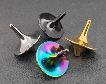 Trompo de metal hecho a mano con diseño de Inception, juguete de escritorio creativo.
