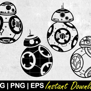 BB8, BB 8, BB -8 Star Wars, Bundle, Vacation, Theme Parks, Clipart Vector - Svg, Png, Eps, Cricut, Silhouette, Instant Download