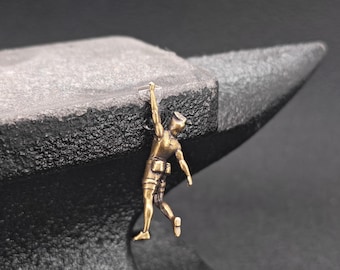 Brass Tiny Rock Climber – Micro World Adventure Figure
