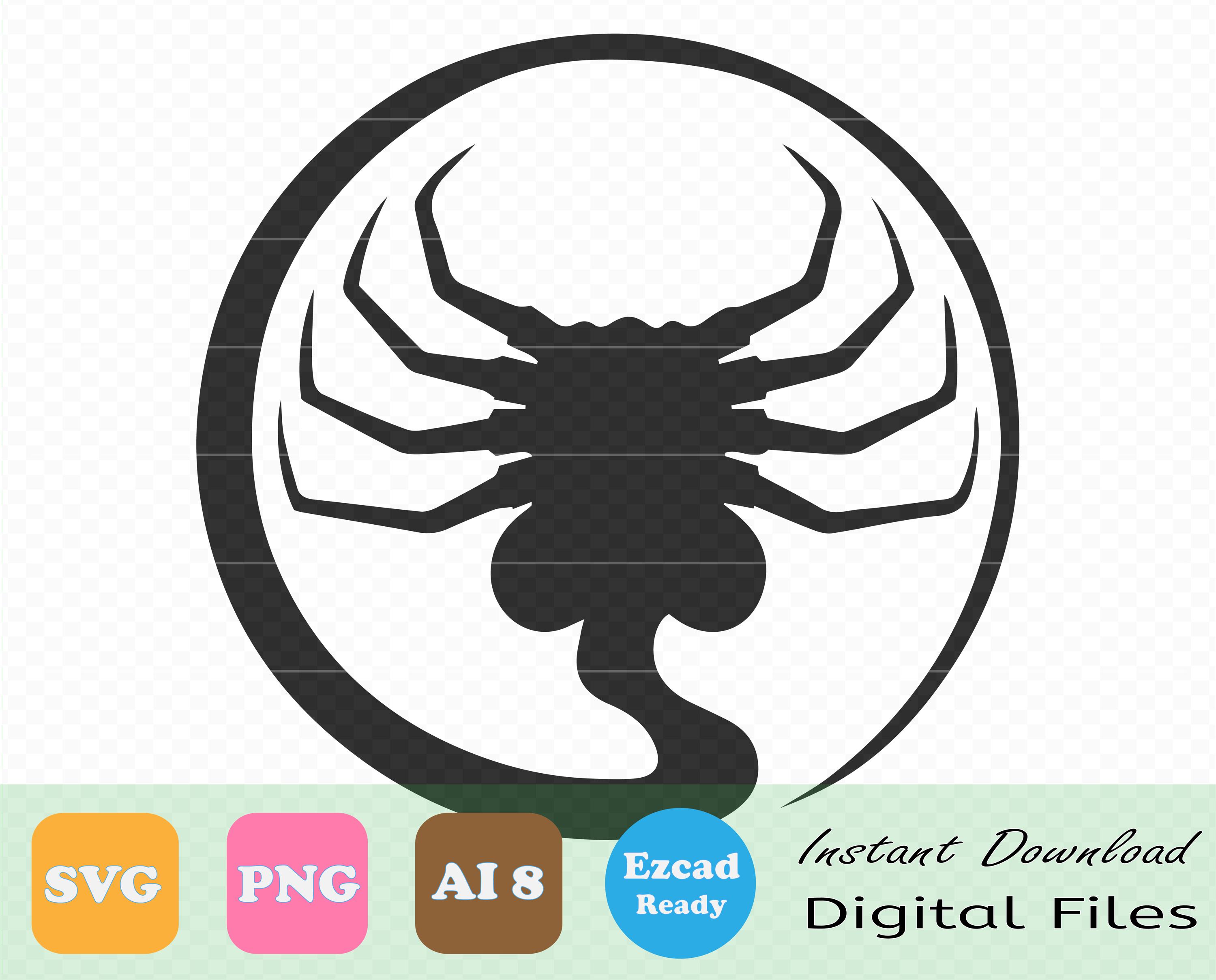 Alien Face Hugger SVG: Cricut, Silhouette Cut File (digital Download ...
