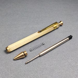 カスタム真鍮ペン｜刻印入り六角形クリックペン｜企業向け卸売ギフト