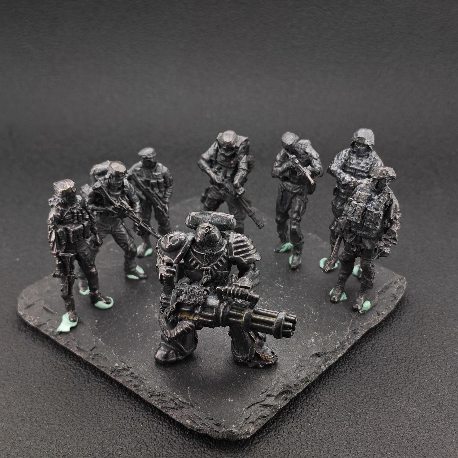 Solid Brass Soldier Figurine – Miniature Army Warrior Sculpture