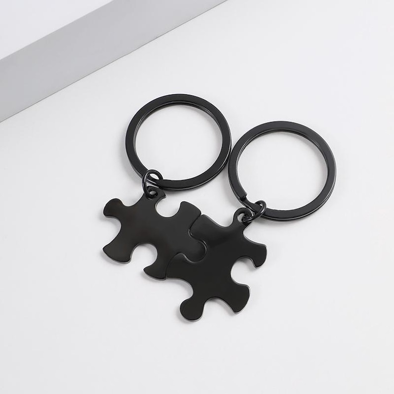 Blank Stainless Steel Puzzle Keychain Set for DIY Laser Engraving ...