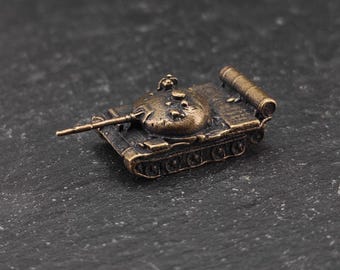 Mini Brass Type 59 Medium Tank – Chinese Tank Diorama Accessory