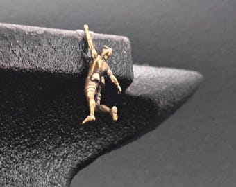 Brass Tiny Rock Climber – Micro World Adventure Figure