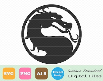 Mortal Combat SVG – Digital Download for DIY Craft & Cutting Machines