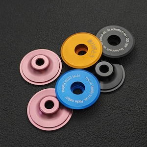 Bulk Bicycle Team Headset Caps | Custom Engraved Aluminum Stem Top Cover with Screw