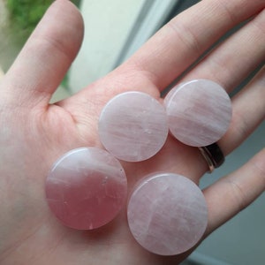 Rose quartz ear spacers 3mm - 38mm