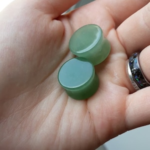 Aventurine spacers - Aventurine ear plug sold individually