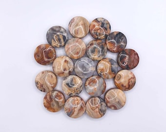 Crazy lace agate spacers (8 - 25mm)