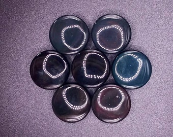 Ecarteurs en obsidienne arc-en-ciel (obsidienne oeil céleste) - 8mm - 25mm High quality, low price