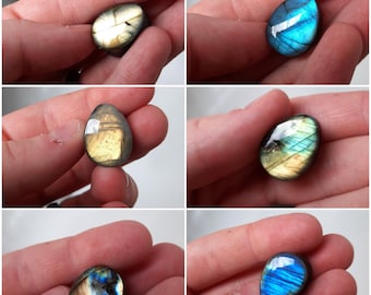 AAA Quality Labradorite Spacers Oval Shape 6mm - 22mm