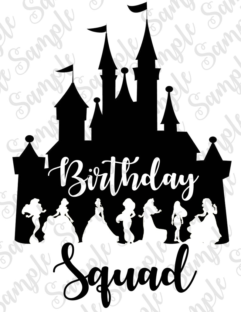 Download Disney Princess Castle Birthday Squad Svg Instant Download Custom Birthday Party Shirt Iron On Transfer Printable Trip To Disney Cut File Girls Clothing Tops Tees Bent Hospital Ir