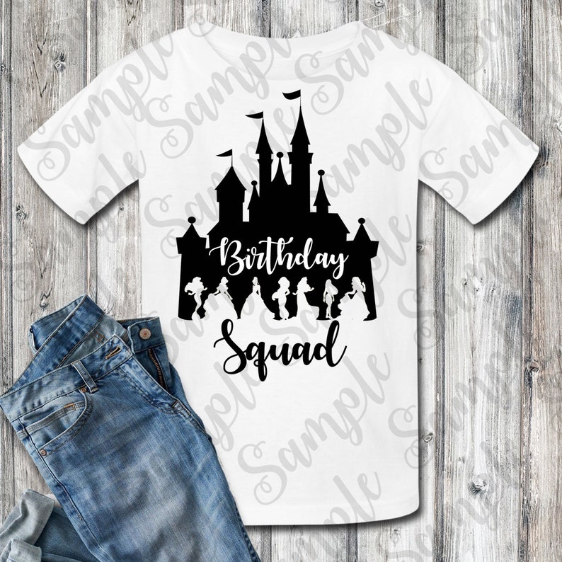 Download Disney Princess Castle Birthday Squad Svg Instant Download Custom Birthday Party Shirt Iron On Transfer Printable Trip To Disney Cut File Girls Clothing Tops Tees Bent Hospital Ir