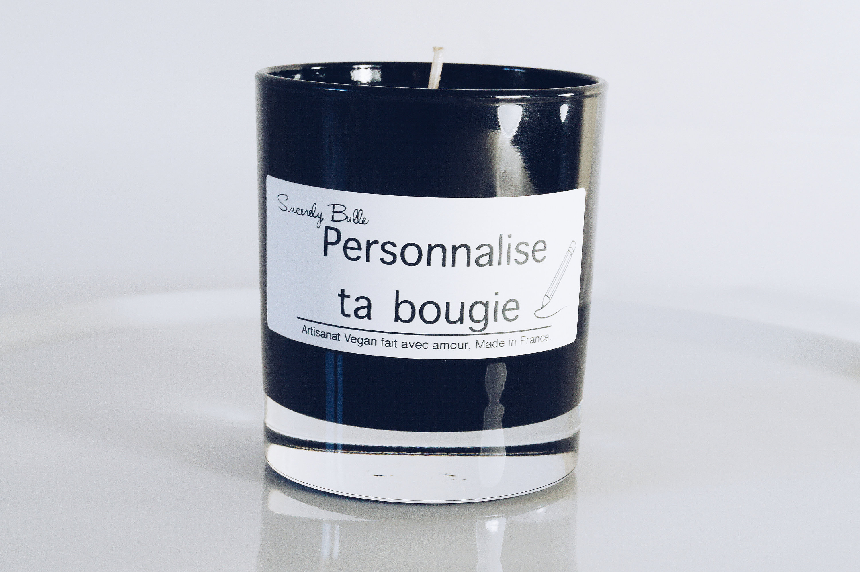 Bougie Parfumée Vegan à Personnaliser| Cire Végétale | Fabrication Artisanale Cadeau Personnalisé Bo