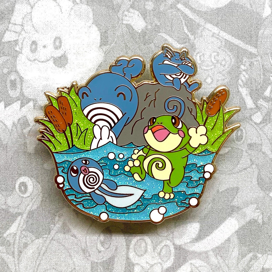 Poliwhirl Politoed Poliwag Poliwrath Enamel Pin Three's - Etsy Israel